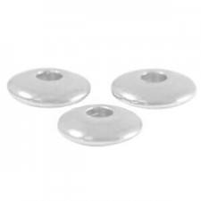 DQ metal bead Disc 6mm Antique silver